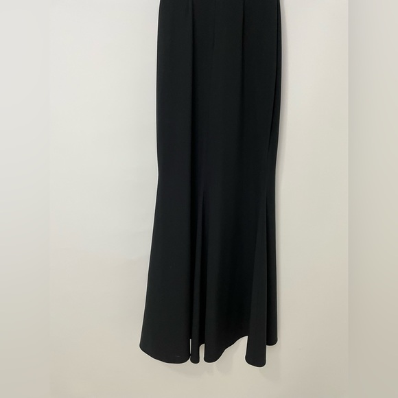 Michelle Mason Strapless Bustier Cutout Maxi Gown Black Size 4 - Picture 11 of 12